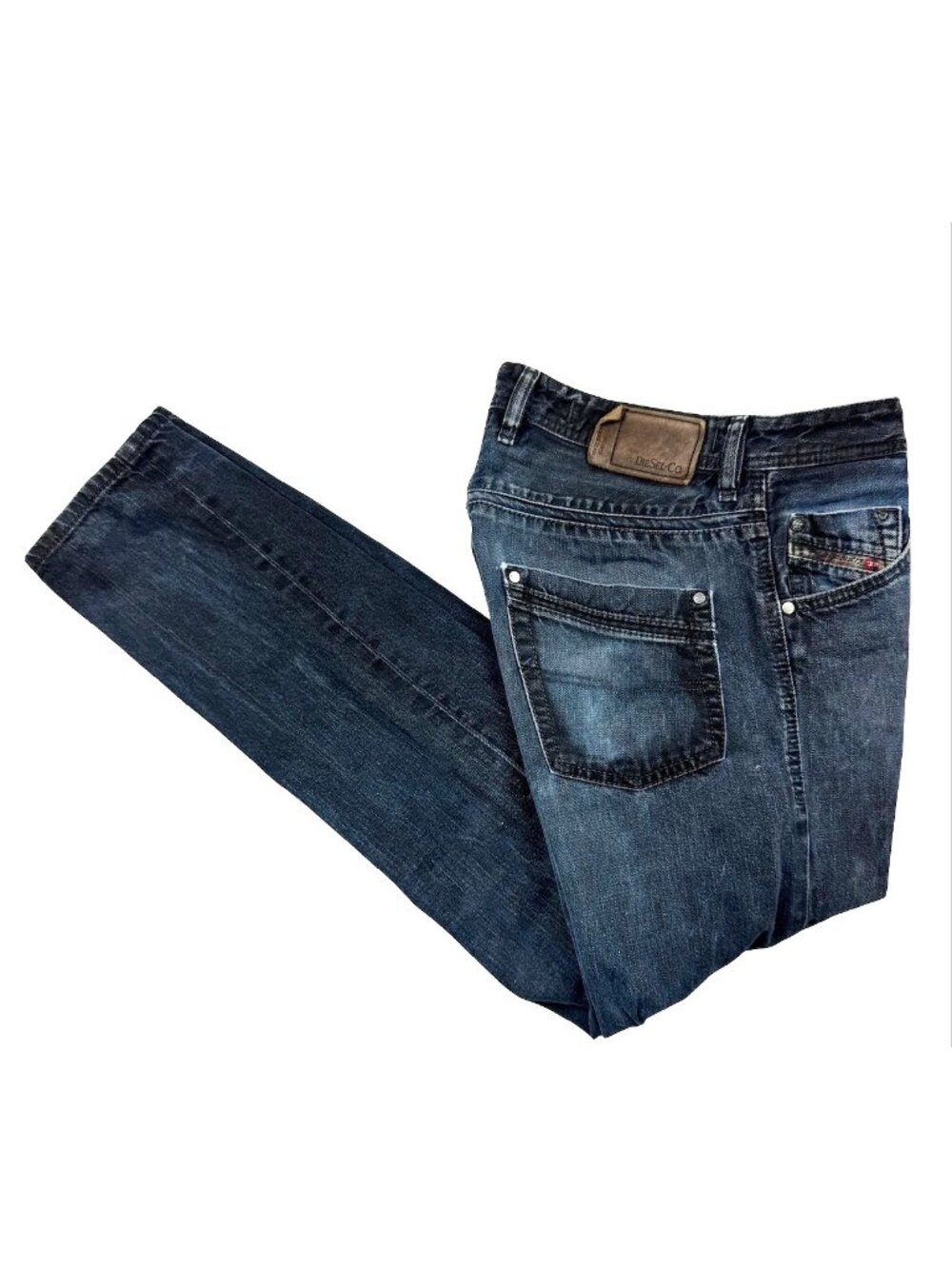 Diesel Krayver Mens Regular Slim Carrot Jeans 0861V Blue β’ Italy β’ 29x31